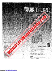 Ver T-1020 pdf EL MANUAL DEL PROPIETARIO