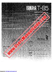 Ver T-85 pdf EL MANUAL DEL PROPIETARIO
