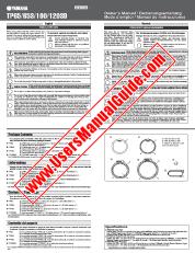 Ver TP120SD pdf El manual del propietario