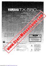 Visualizza TX-550 pdf MANUALE DEL PROPRIETARIO