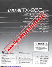 Visualizza TX-950 pdf MANUALE DEL PROPRIETARIO