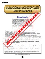 Ver MOTIF-RACK pdf Voice Editor for MOTIF-RACK Manual de instrucciones