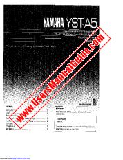 Voir YST-A5 pdf MODE D'EMPLOI