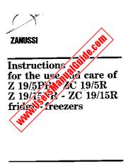 Ver ZC19/5R pdf Manual de instrucciones