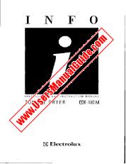 Ver EDE400M pdf Manual de instrucciones - Código de número de producto: 916770029