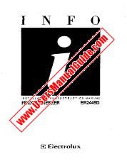 Ver ER2445D pdf Manual de instrucciones - Código de número de producto: 924627009