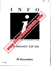 Voir ESF620 pdf Mode d'emploi - Nombre Code produit: 911458310