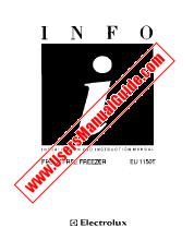 Ver EU1150T pdf Manual de instrucciones - Código de número de producto: 928521089