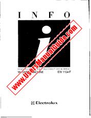 Ver EW1134F pdf Manual de instrucciones - Código de número de producto: 914787027