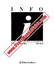 Ver EW800F pdf Manual de instrucciones - Código de número de producto: 914789096