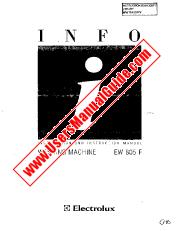 Vezi EW805F pdf Manual de utilizare - Numar Cod produs: 914280819