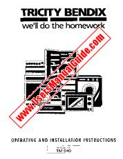 Ver TM540 pdf Manual de instrucciones - Código de número de producto: 241315000