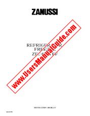 Ver ZF62/23FF pdf Manual de instrucciones - Código de número de producto: 925751016