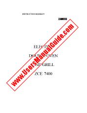 Vezi ZCE7400W pdf Manual de utilizare - Numar Cod produs: 948514013