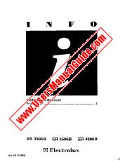 Ver ER3396B pdf Manual de instrucciones - Código de número de producto: 924657814