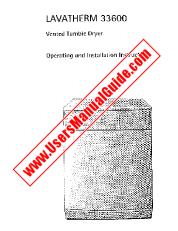 Vezi Lavatherm 33600 pdf Manual de utilizare - Numar Cod produs: 916011079