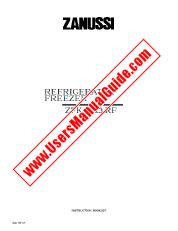 Voir ZFK62/23RF pdf Mode d'emploi - Nombre Code produit: 925751613