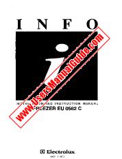 Voir EU0562C pdf Mode d'emploi - Nombre Code produit: 923002513