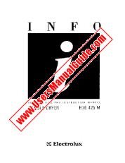 Ver EDE425M pdf Manual de instrucciones - Código de número de producto: 916770503