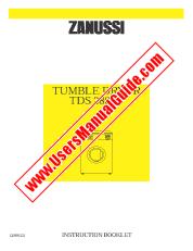 Ver TDS280W pdf Manual de instrucciones - Código de número de producto: 916760504
