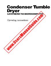Vezi Lavatherm 740 w pdf Manual de utilizare - Numar Cod produs: 607623002