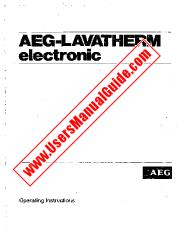 Voir Lavatherm Electronic pdf Mode d'emploi - Nombre Code produit: 607506927