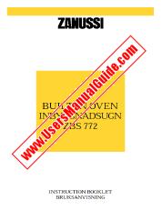 View ZBS772X pdf Instruction Manual - Product Number Code:949710583