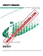 Ver SiE531TCBK pdf Manual de instrucciones - Código de número de producto: 948522047