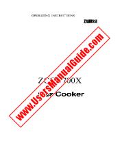 View ZCG7700XN pdf Instruction Manual - Product Number Code:943204060