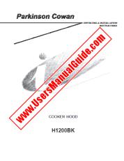 Ver H1200BK pdf Manual de instrucciones - Código de número de producto: 949610466