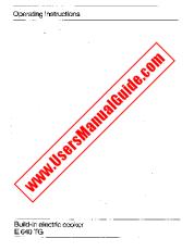 Vezi E640TG pdf Manual de utilizare - Numar Cod produs: 611416935