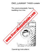 Vezi Lavamat 74600 pdf Manual de utilizare - Numar Cod produs: 914001127