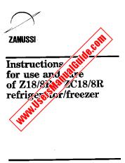 Ver Z18/8R pdf Manual de instrucciones