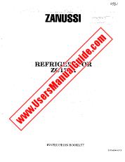 Voir ZC135R pdf Mode d'emploi - Nombre Code produit: 927964940