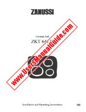 View ZKT641H pdf Instruction Manual - Product Number Code:941591730