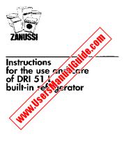 Voir DRi51L pdf Mode d'emploi - Nombre Code produit: 923870019