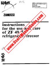 Visualizza ZF49/54 pdf Manuale di istruzioni
