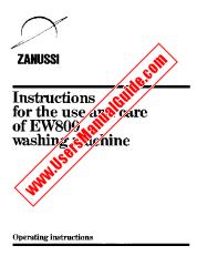 Ver EW800 pdf Manual de instrucciones