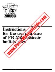 Visualizza FB510 pdf Manuale di istruzioni