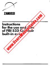 View FBi533Z pdf Instruction Manual - Product Number Code:949710211