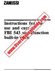 View FBi543W pdf Instruction Manual - Product Number Code:941833401