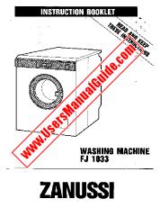 View FJ1033/B pdf Instruction Manual - Product Number Code:914787006