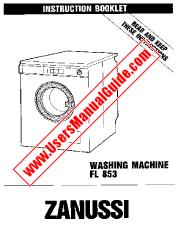 Vezi FL853/B pdf Manual de utilizare - Numar Cod produs: 914740031