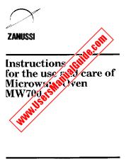 Visualizza MW700 pdf Manuale di istruzioni