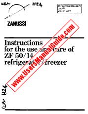 Vezi ZF50/14 pdf Manual de utilizare