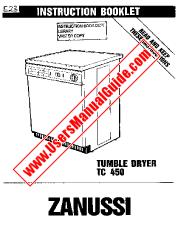 Vezi TC450/A pdf Manual de utilizare - Numar Cod produs: 916221417