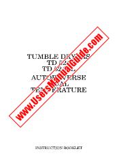 Voir TD524 pdf Mode d'emploi - Nombre Code produit: 916770504