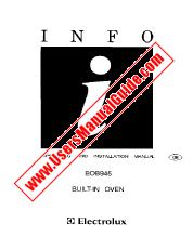 Vezi EOB945B1 pdf Manual de utilizare - Numar Cod produs: 944250249