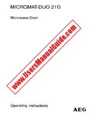 Voir Micromat DUO 21 G w pdf Mode d'emploi - Nombre Code produit: 611875918