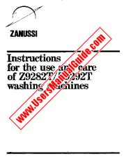 Ver Z9292T pdf Manual de instrucciones